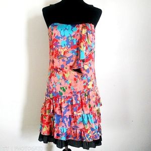 NWOT Kensie splatter print drop waist dress